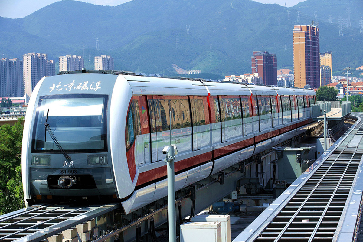 Транспортно китай. Пекинский Маглев. Маглев Китай. Монорельс Пекин. Система Maglev.