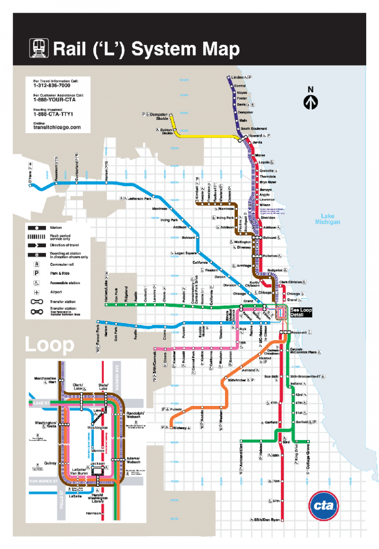 Plano de Metro de Chicago ¡Fotos y Guía Actualizada! 【2020】