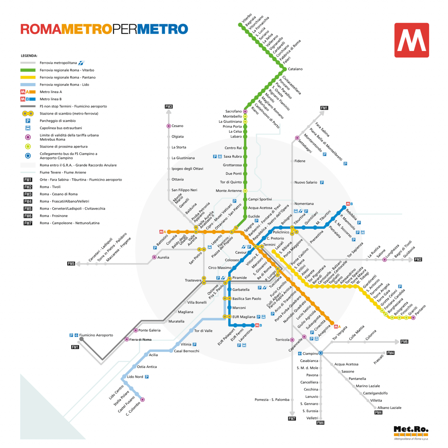 Plano De Metro De Roma ¡Fotos Y Guía Actualizada! 【2020】